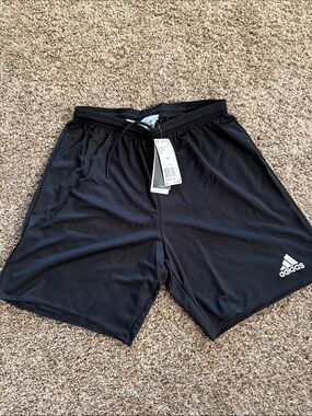 adidas Black Women's Athletic Shorts with Logo soccer shorts